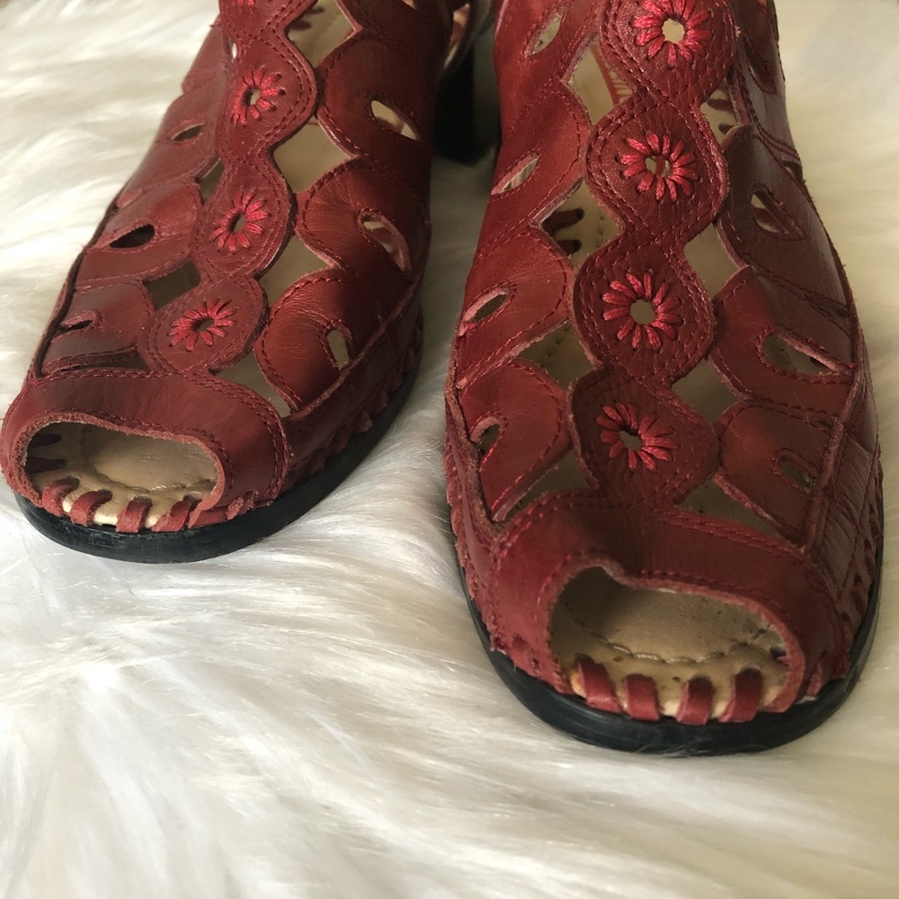 Pikolinos Peeptoe Slingback Sandals - Picture 3 of 9